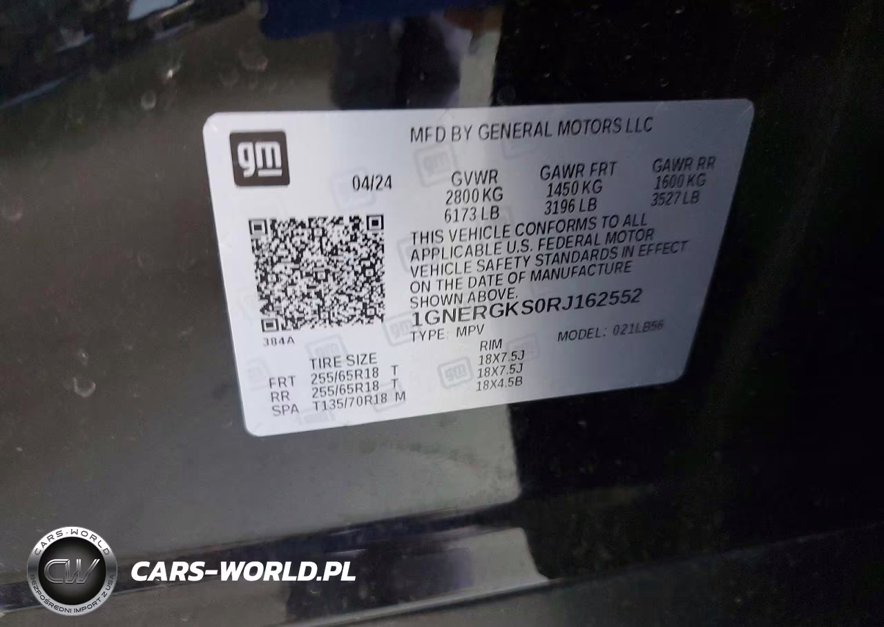 2024 Chevrolet Traverse Lt VIN:1GNERGKS0RJ162552 - 12