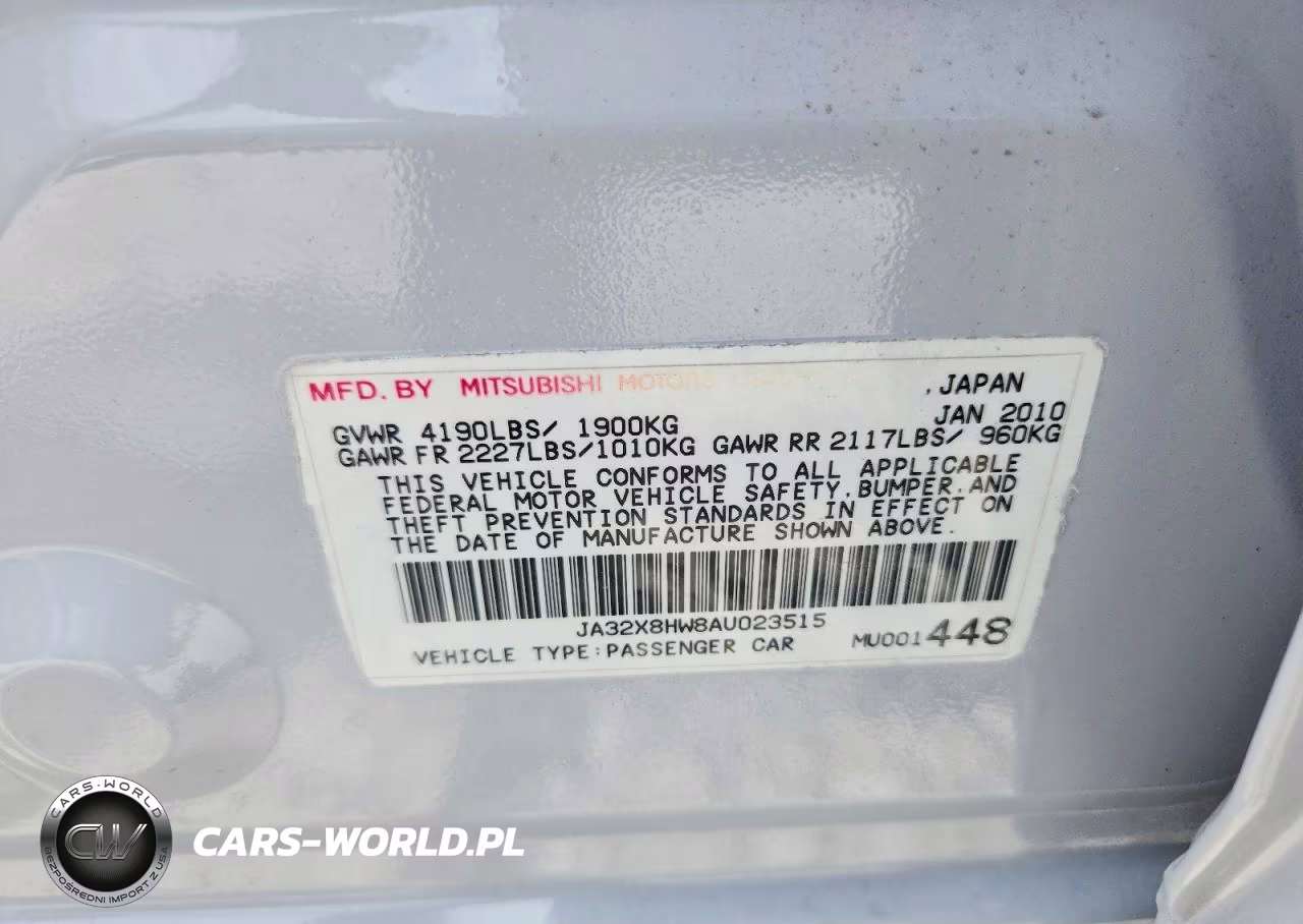 2010 Mitsubishi Lancer Gts VIN:JA32X8HW8AU023515 - 13