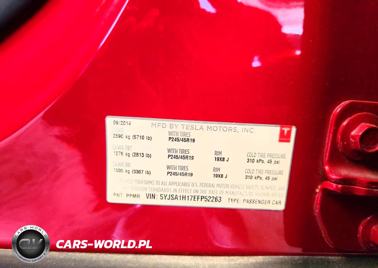 2014 Tesla Model S VIN:5YJSA1H17EFP52263 - 13