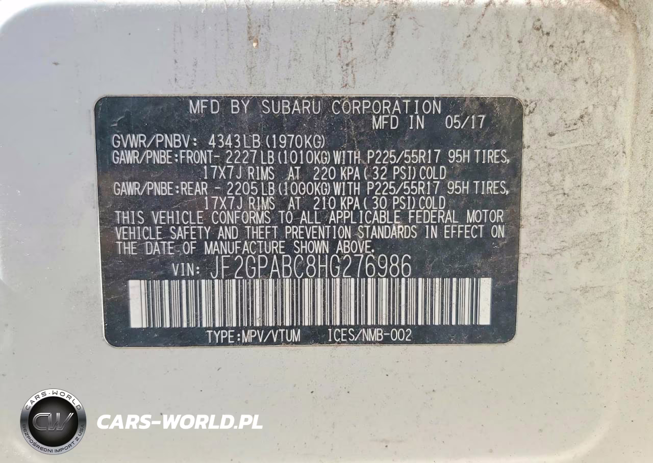 2017 Subaru Crosstrek Premium VIN:JF2GPABC8HG276986 - 13