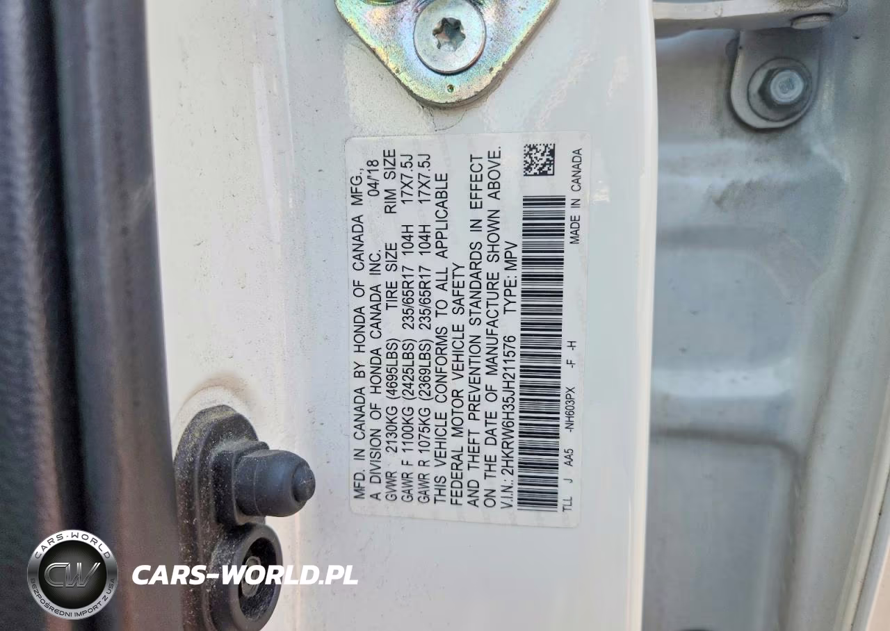2018 Honda Cr-V Lx VIN:2HKRW6H35JH211576 - 14