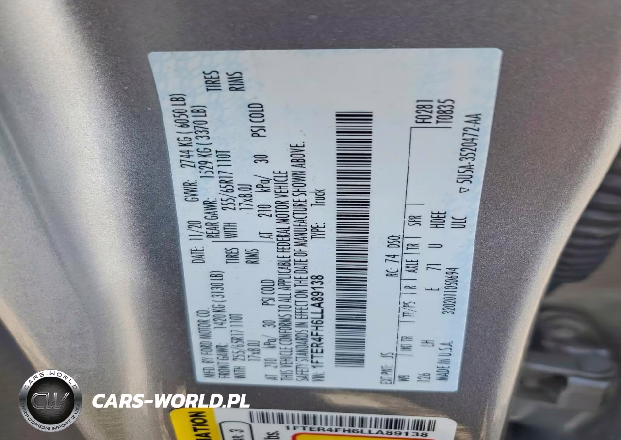 2020 Ford Ranger Xl VIN:1FTER4FH6LLA89138 - 12