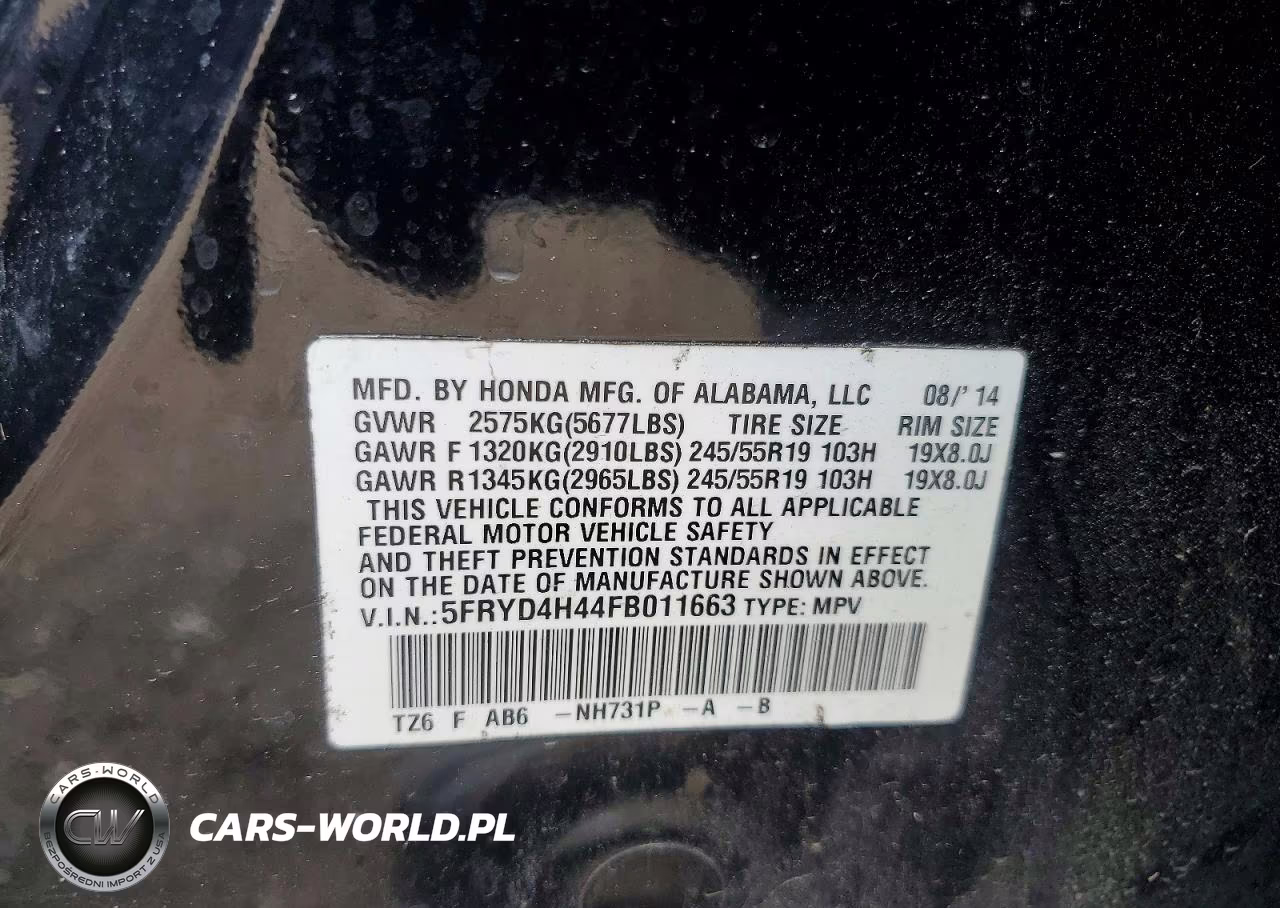 2015 Acura Mdx Technology VIN:5FRYD4H44FB011663 - 12