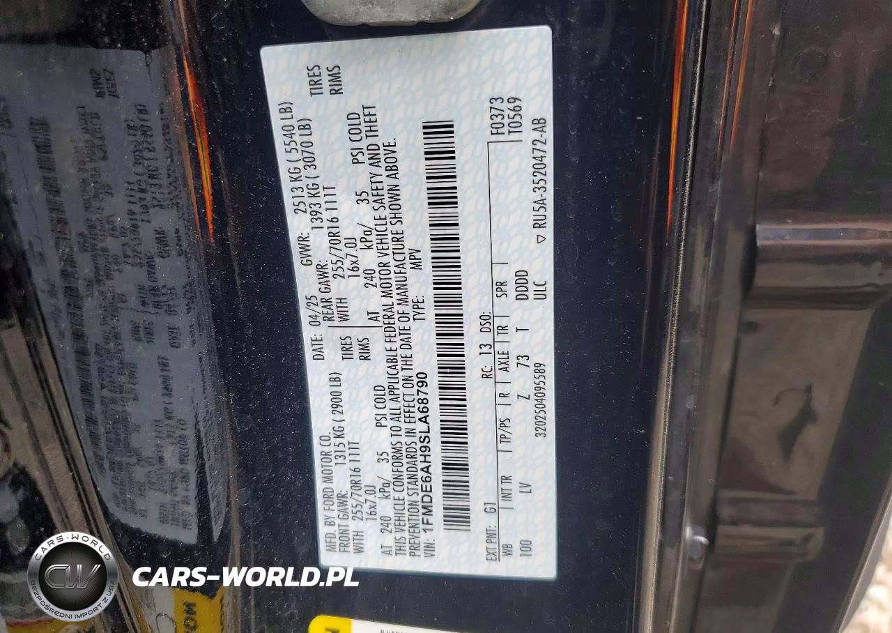2025 Ford Bronco VIN:1FMDE6AH9SLA68790 - 13