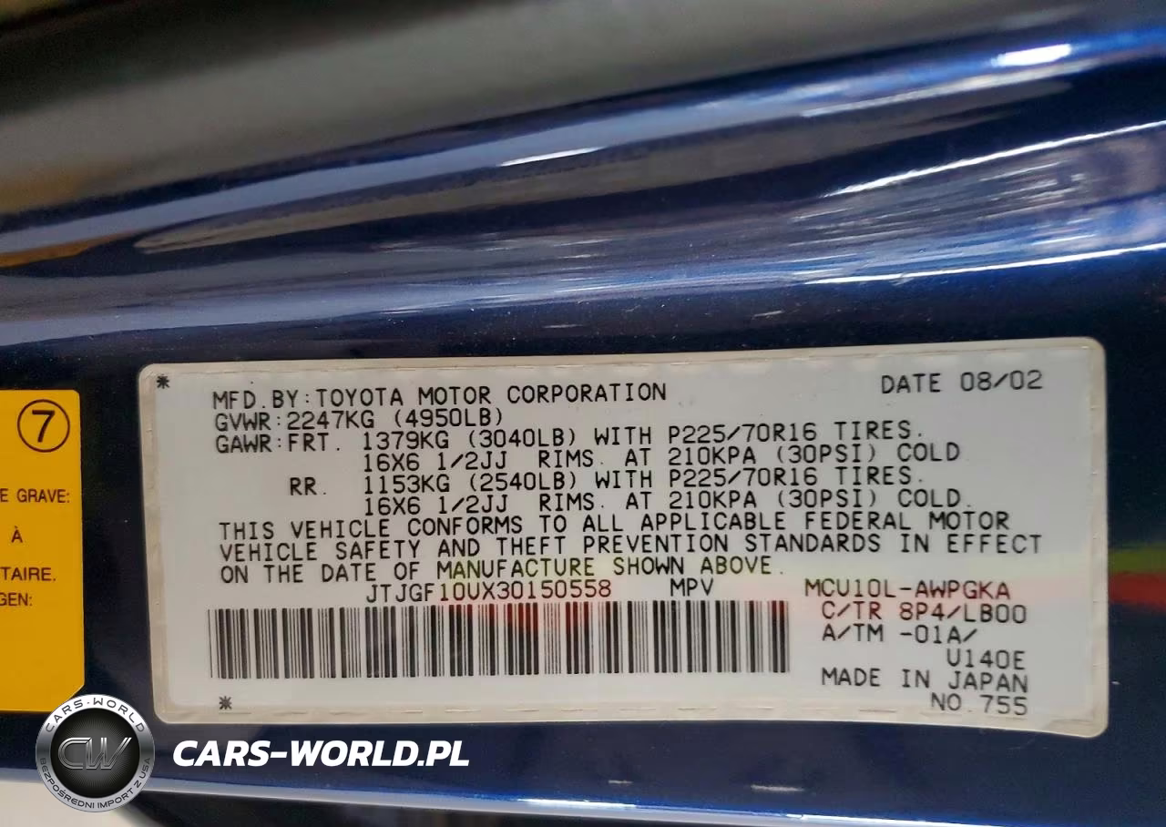 2003 Lexus Rx 300 VIN:JTJGF10UX30150558 - 12