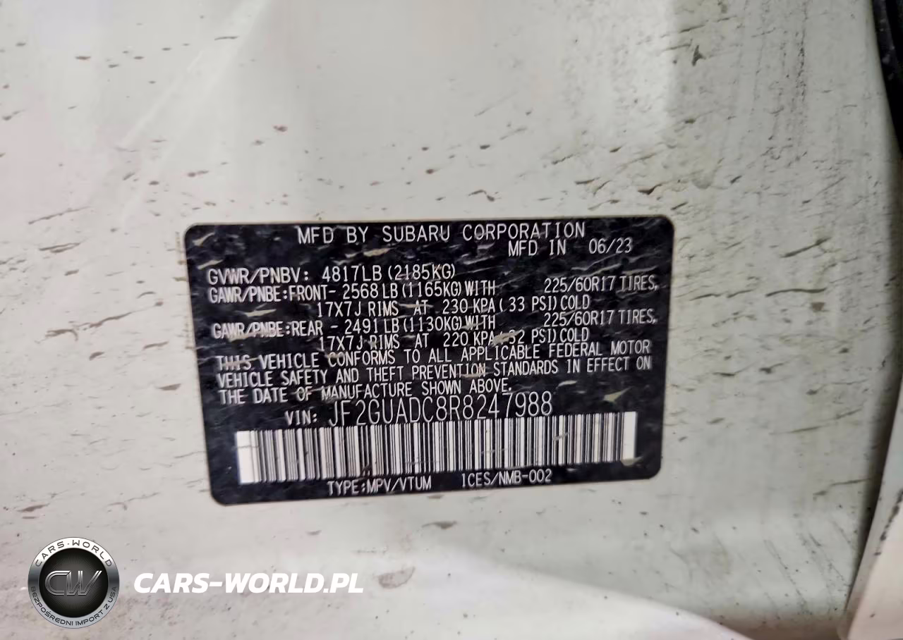 2024 Subaru Crosstrek Premium VIN:JF2GUADC8R8247988 - 13