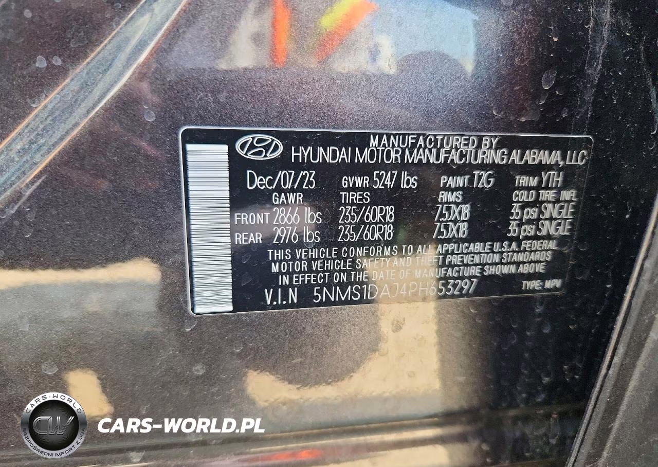2023 Hyundai Santa Fe Se VIN:5NMS1DAJ4PH653297 - 13