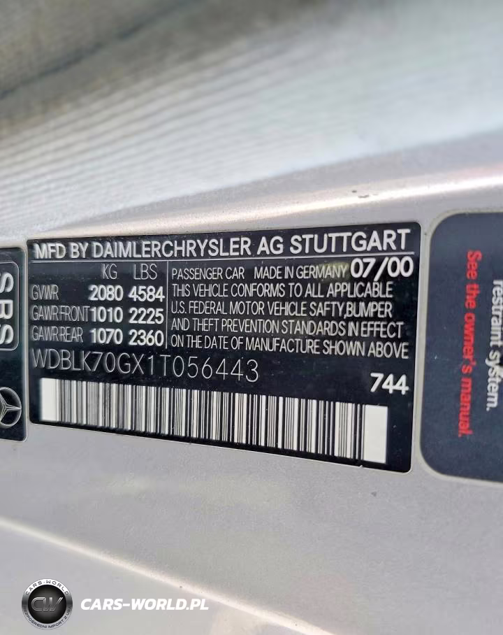 2001 Mercedes-Benz Clk 430 VIN:WDBLK70GX1T056443 - 13