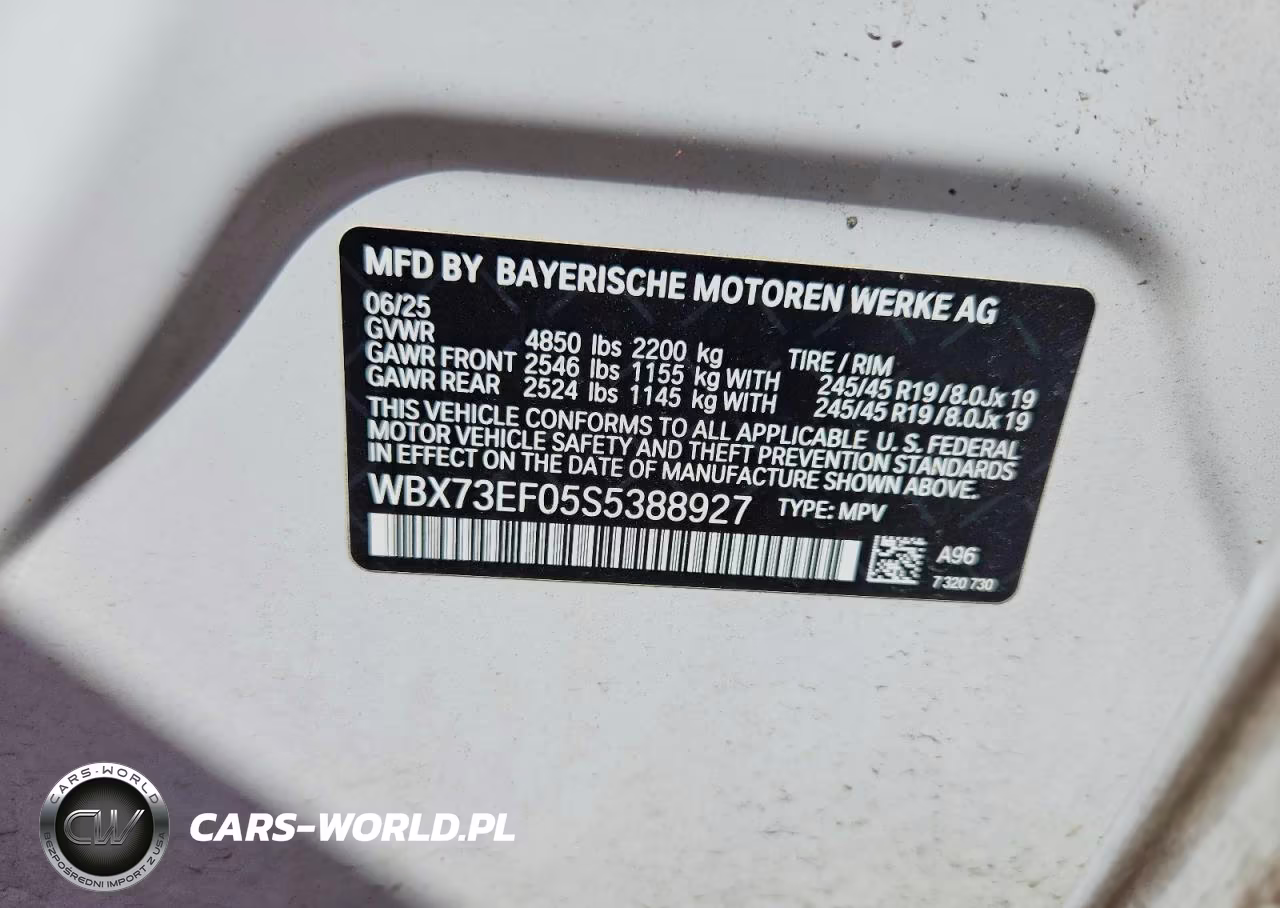 2025 BMW X1 xDrive28I VIN:WBX73EF05S5388927 - 12