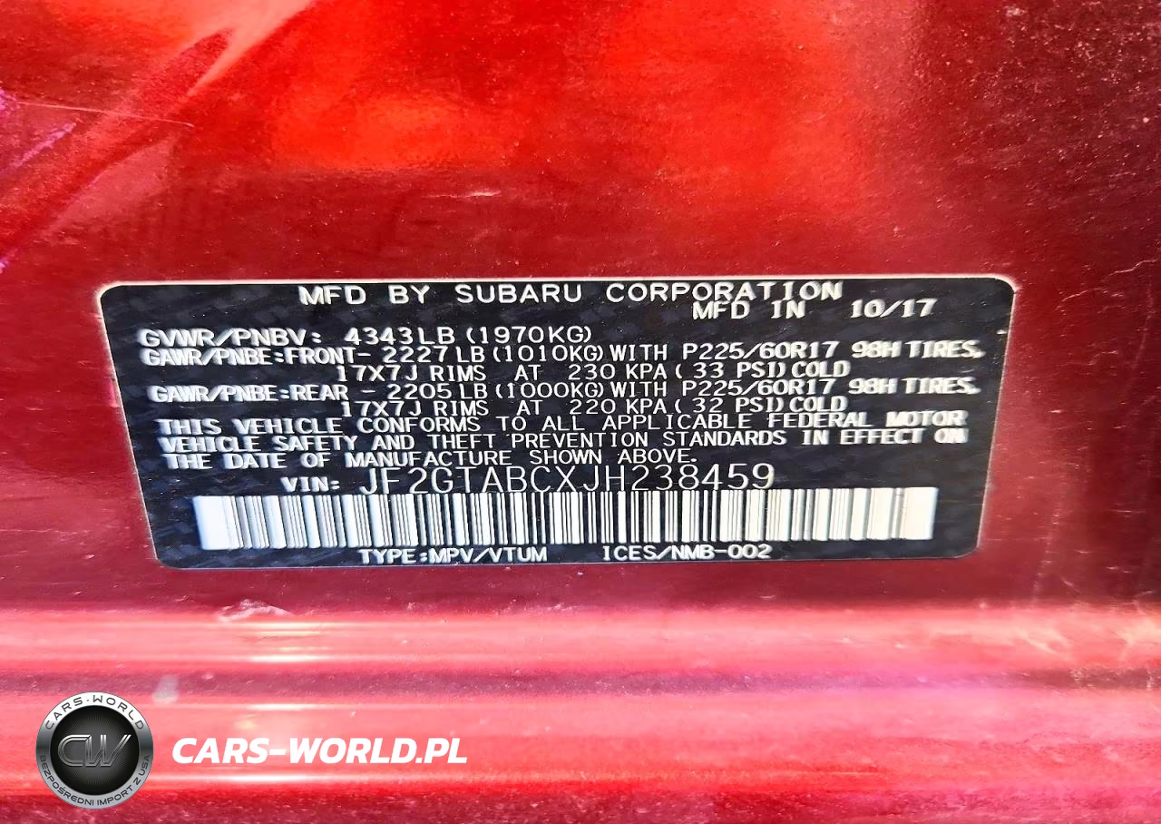 2018 Subaru Crosstrek Premium VIN:JF2GTABCXJH238459 - 13