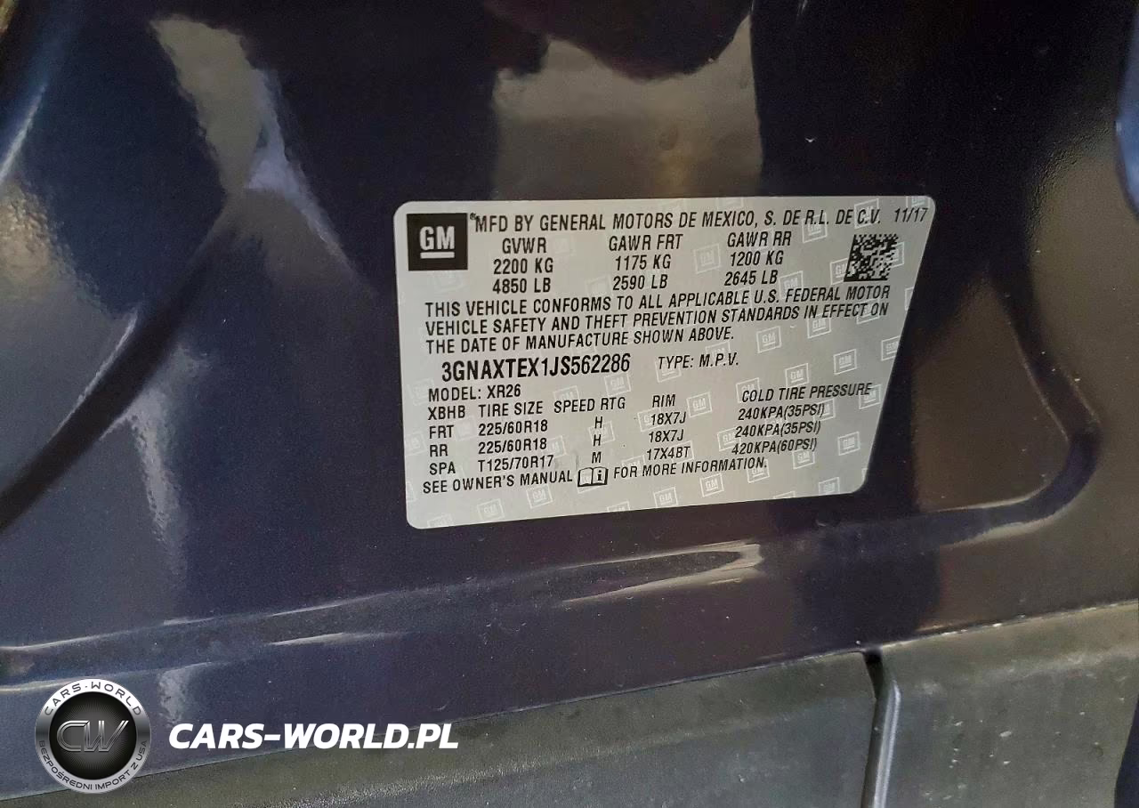 2018 Chevrolet Equinox Lt VIN:3GNAXTEX1JS562286 - 13