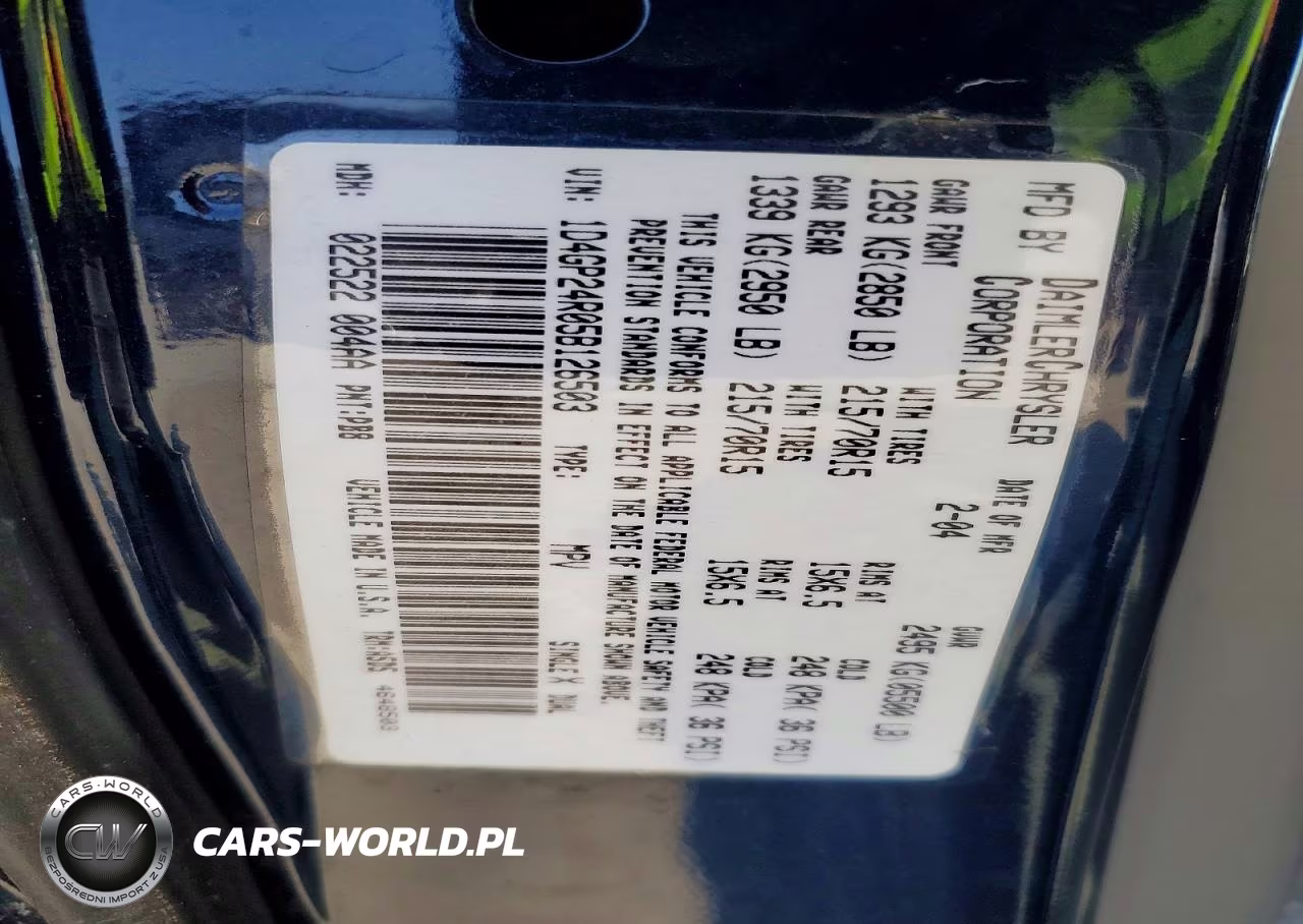 2005 Dodge Grand Caravan Se VIN:1D4GP24R05B126503 - 13
