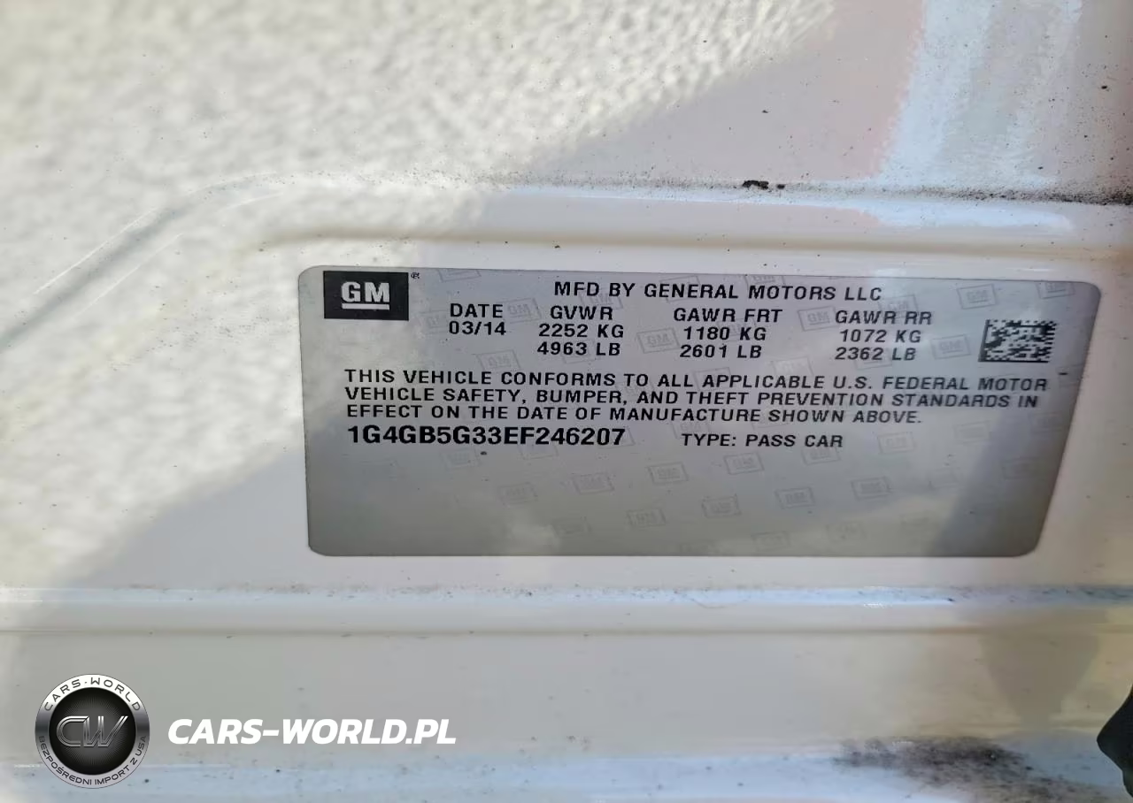 2014 Buick Lacrosse VIN:1G4GB5G33EF246207 - 13