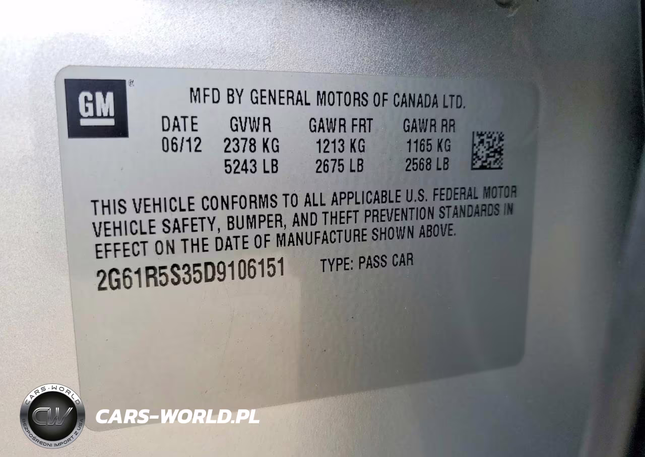 2013 Cadillac Xts Luxury Collection VIN:2G61R5S35D9106151 - 12