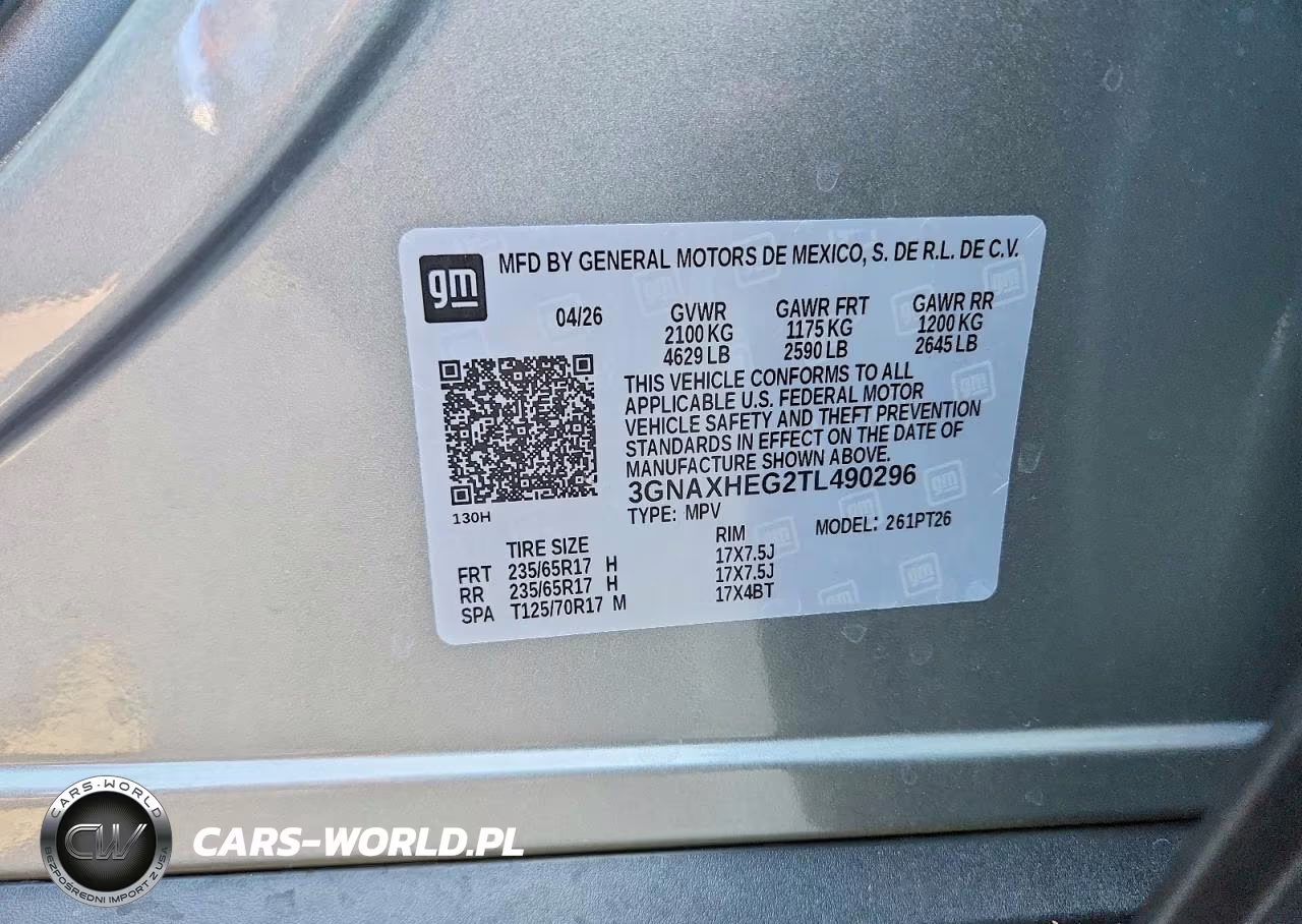 2026 Chevrolet Equinox Lt VIN:3GNAXHEG2TL490296 - 13