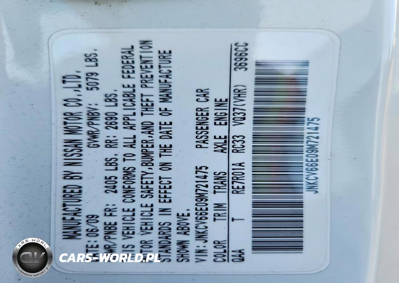 2009 Infiniti G37 Convertible Base VIN:JNKCV66E09M721475 - 12