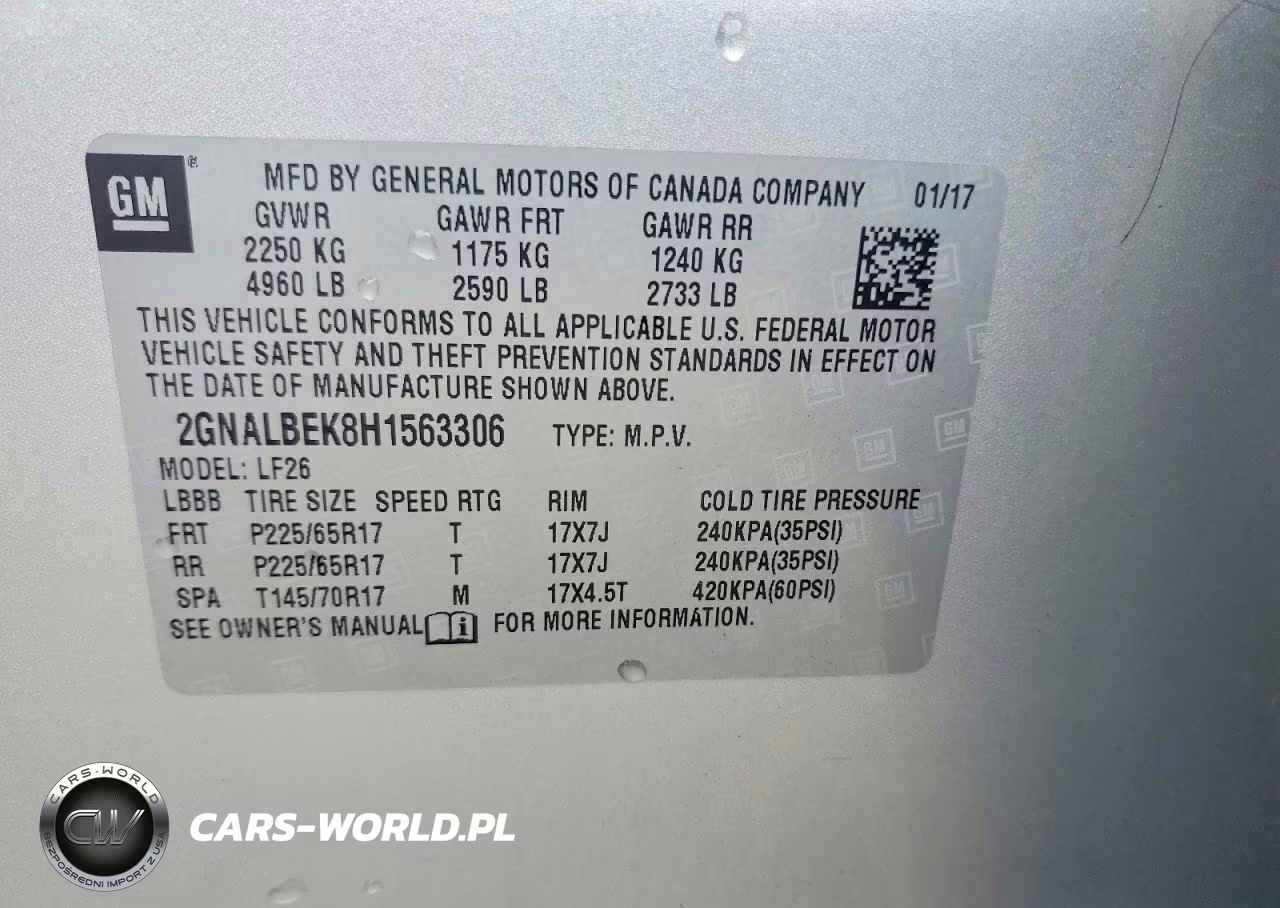 2017 Chevrolet Equinox Ls VIN:2GNALBEK8H1563306 - 14