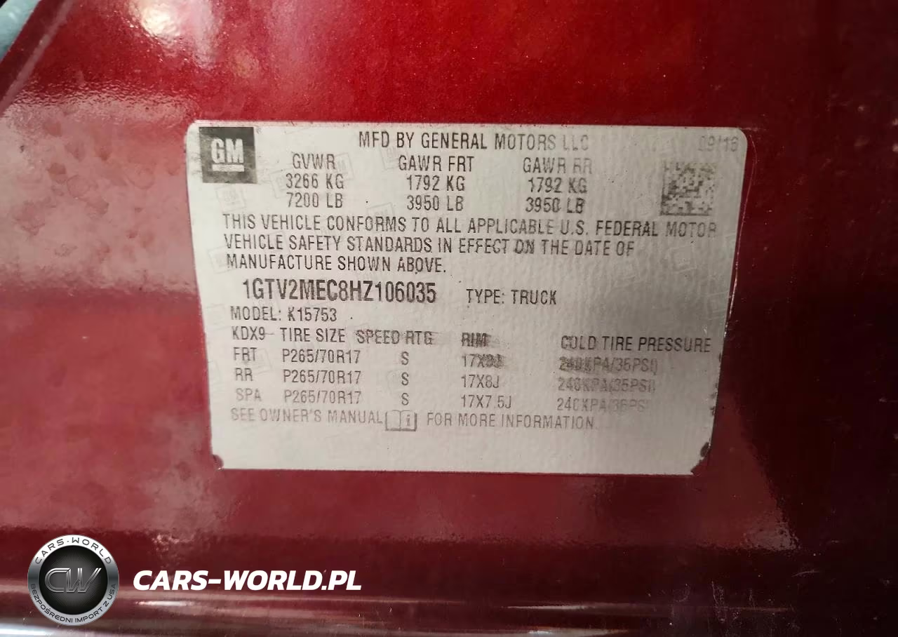 2017 GMC Sierra K1500 Sle VIN:1GTV2MEC8HZ106035 - 12