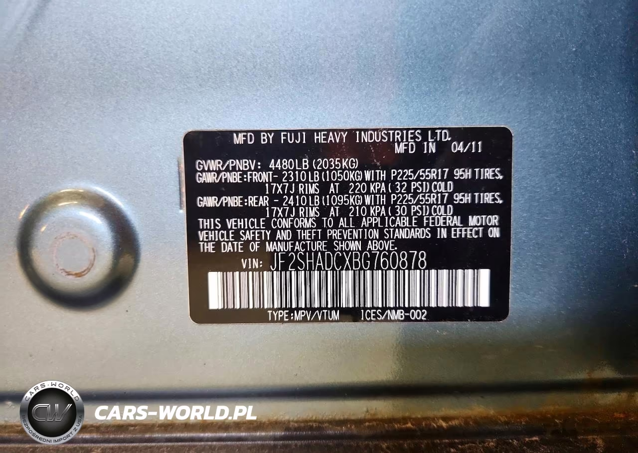 2011 Subaru Forester 2.5X Premium VIN:JF2SHADCXBG760878 - 13