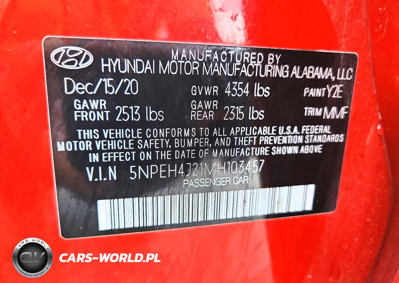 2021 Hyundai Sonata Limited VIN:5NPEH4J21MH103457 - 13