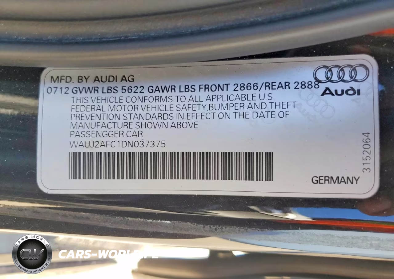 2013 Audi S6 VIN:WAUJ2AFC1DN037375 - 12