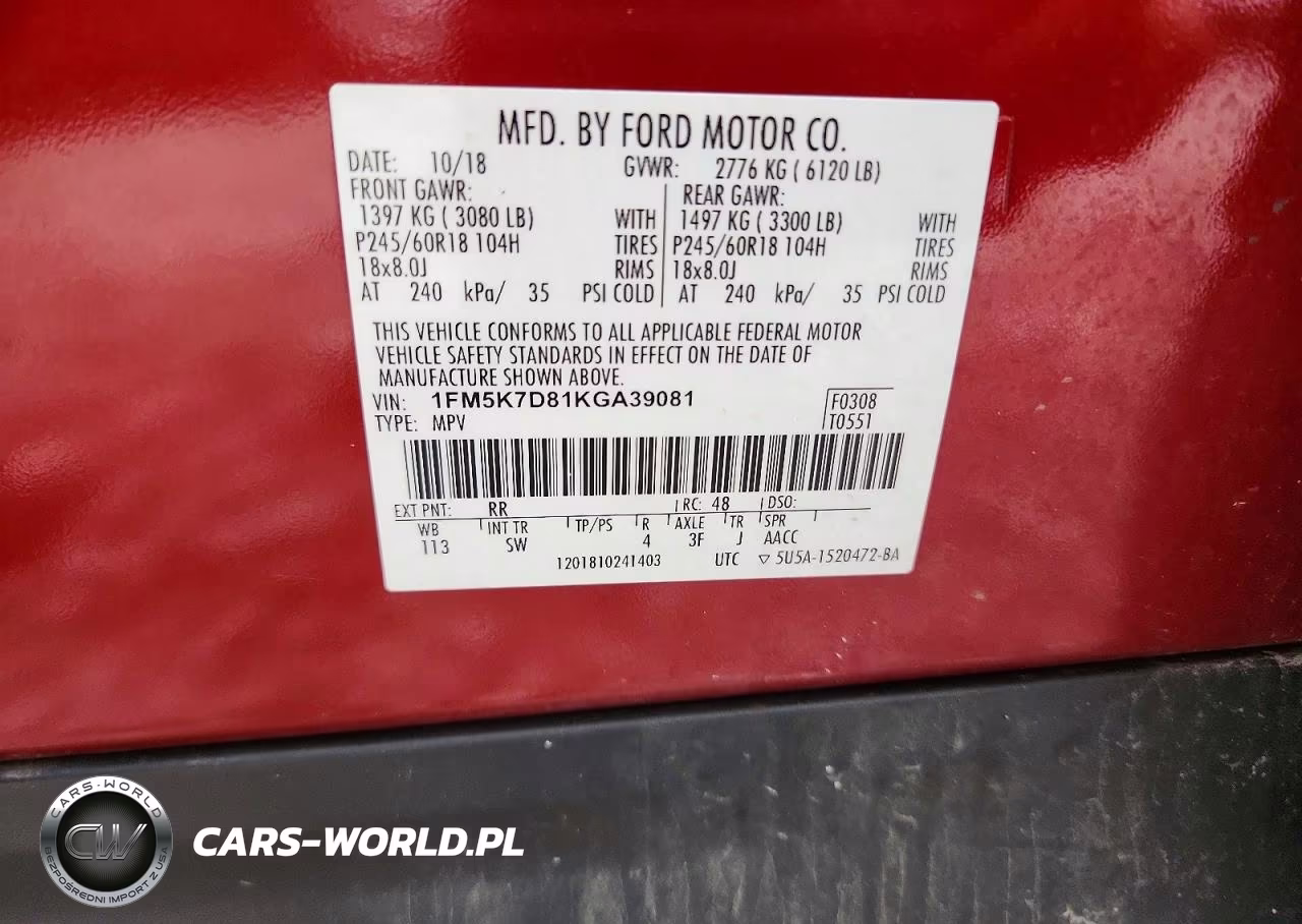 2019 Ford Explorer Xlt VIN:1FM5K7D81KGA39081 - 13