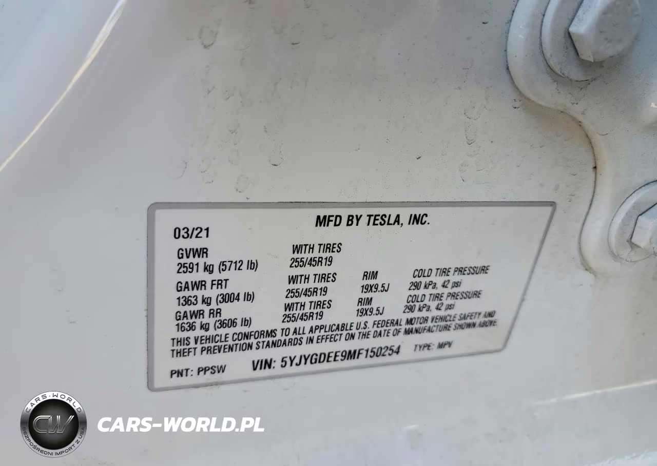 2021 Tesla Model Y VIN:5YJYGDEE9MF150254 - 12