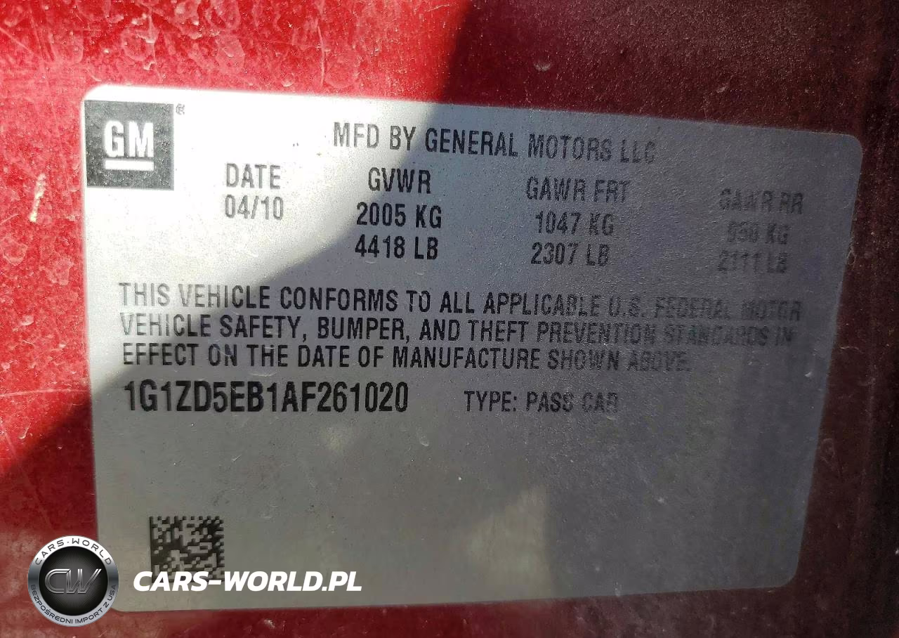 2010 Chevrolet Malibu 2Lt VIN:1G1ZD5EB1AF261020 - 12