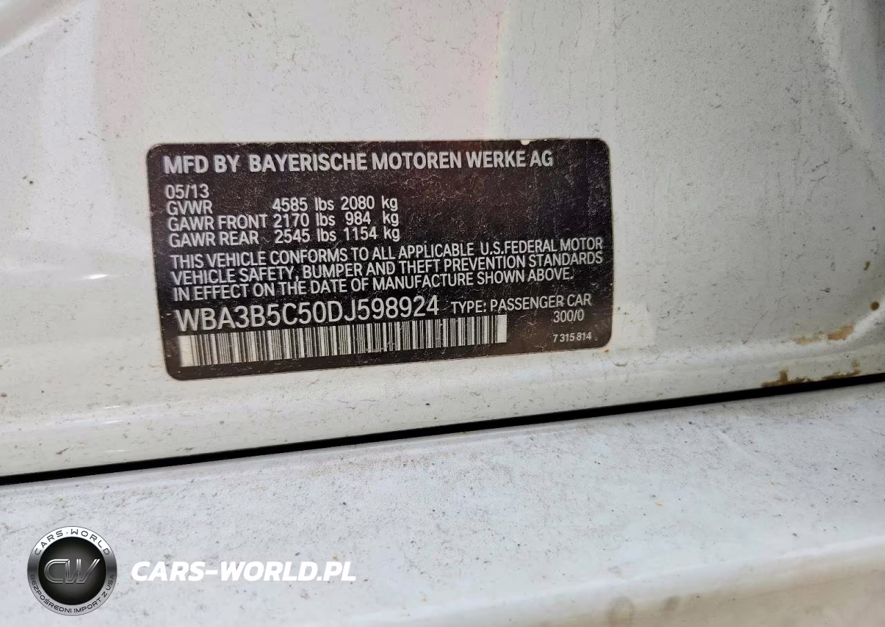 2013 BMW 328 Xi Sulev VIN:WBA3B5C50DJ598924 - 12