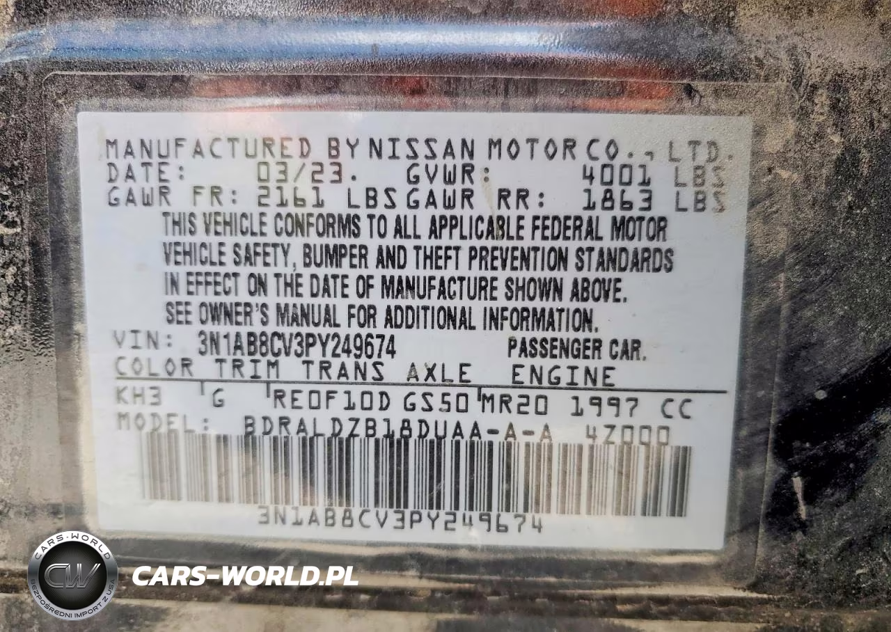 2023 Nissan Sentra Sv VIN:3N1AB8CV3PY249674 - 12