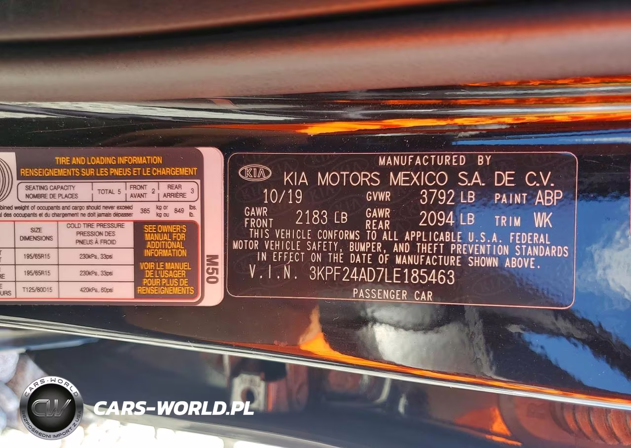 2020 Kia Forte Fe VIN:3KPF24AD7LE185463 - 13