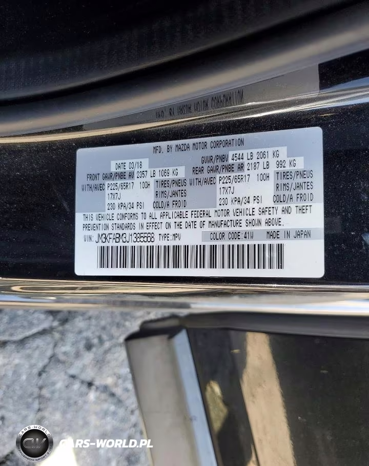2018 Mazda Cx-5 Sport VIN:JM3KFABM3J1385568 - 13