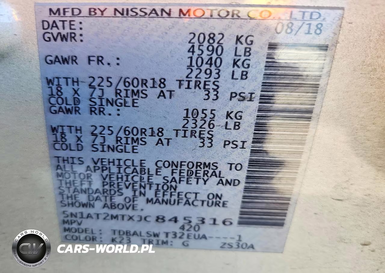 2018 Nissan Rogue Sl VIN:5N1AT2MTXJC845316 - 12
