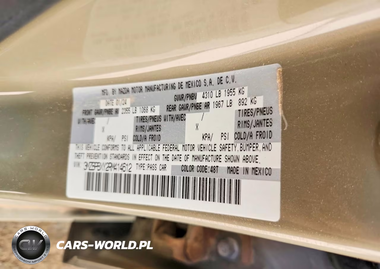 2024 Mazda 3 Carbon Turbo VIN:3MZBPBXY2RM414612 - 12