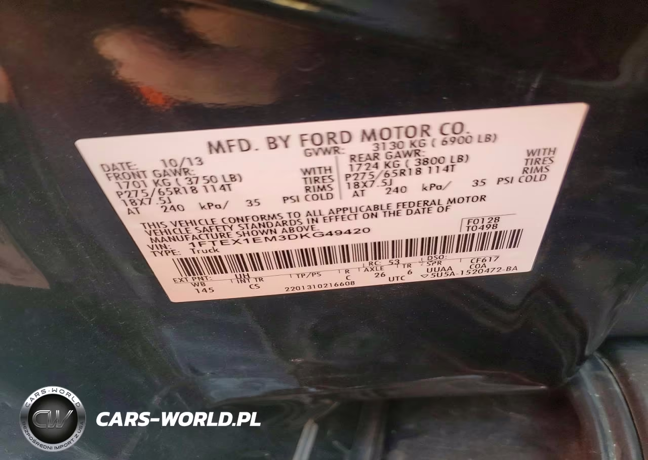 2013 Ford F150 Super Cab VIN:1FTEX1EM3DKG49420 - 12