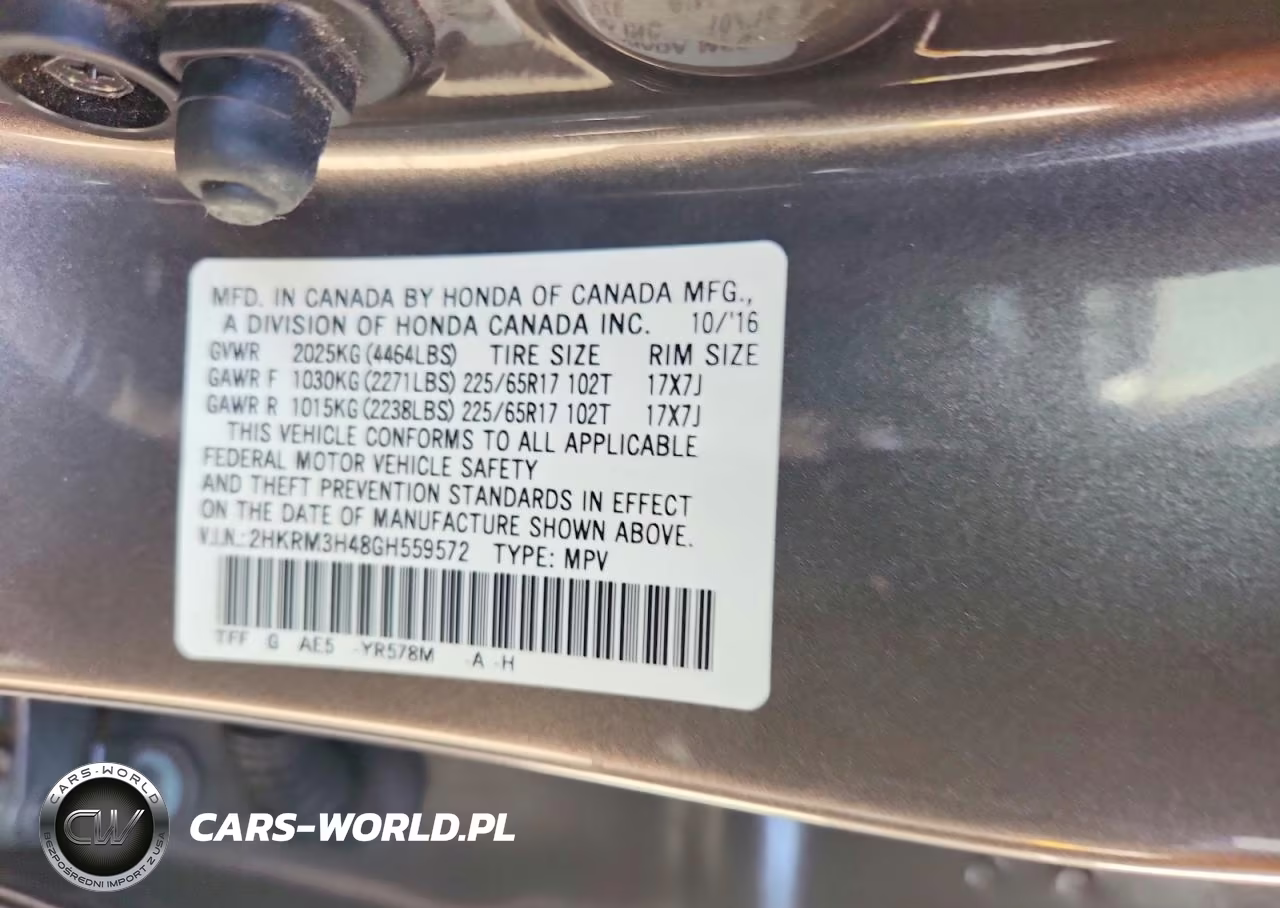 2016 Honda Cr-V Se VIN:2HKRM3H48GH559572 - 14