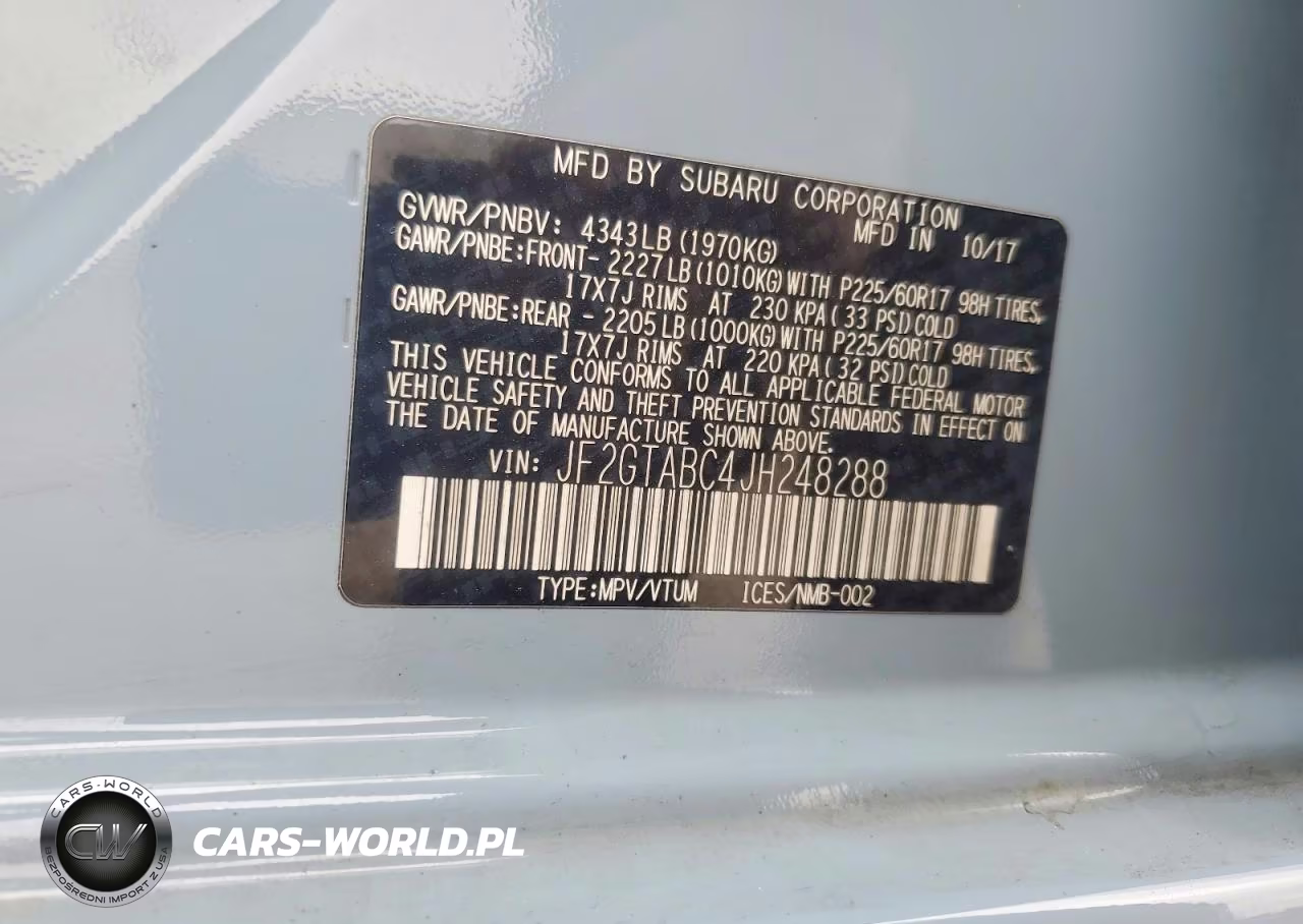2018 Subaru Crosstrek Premium VIN:JF2GTABC4JH248288 - 14