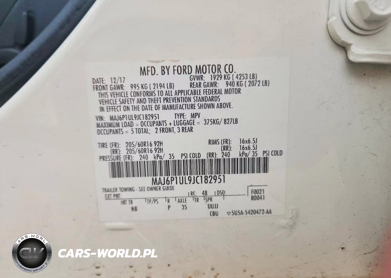 2018 Ford Ecosport Se VIN:MAJ6P1UL9JC182951 - 14