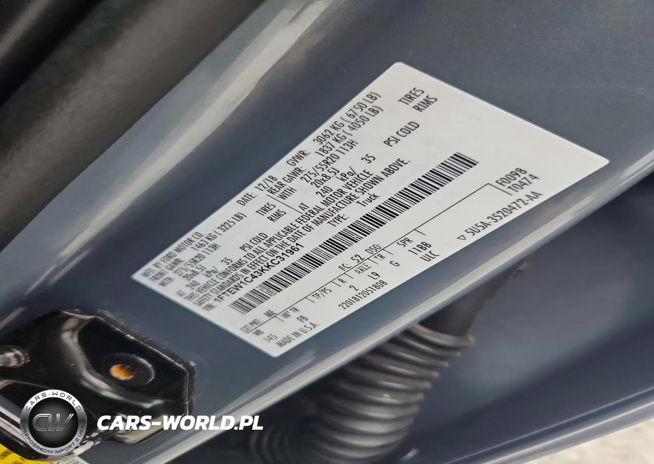 2019 Ford F150 Supercrew VIN:1FTEW1C43KKC31961 - 13