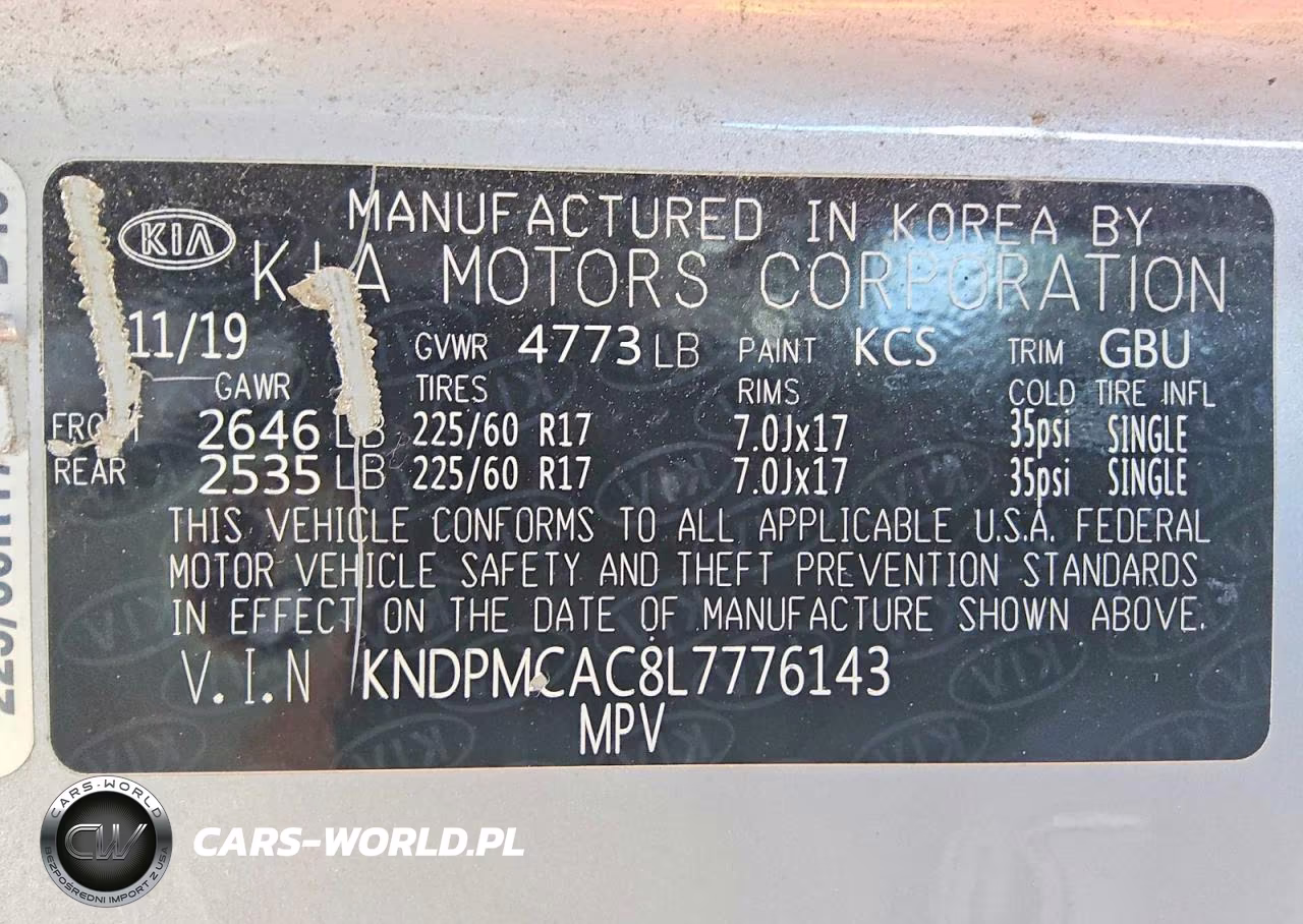 2020 Kia Sportage Lx VIN:KNDPMCAC8L7776143 - 12