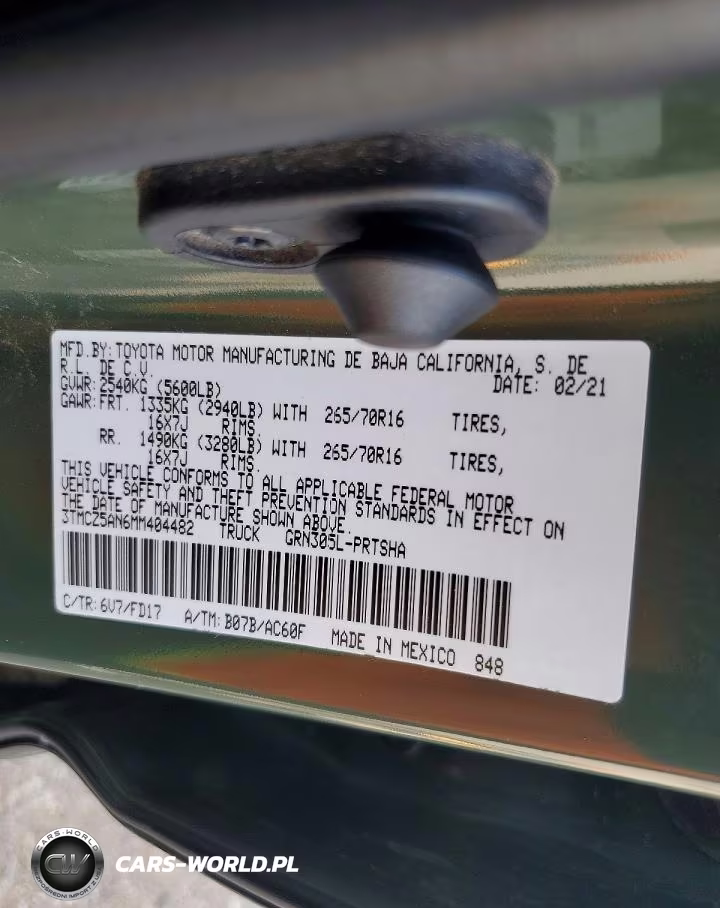 2021 Toyota Tacoma Trd Off-Road VIN:3TMCZ5AN6MM404482 - 13