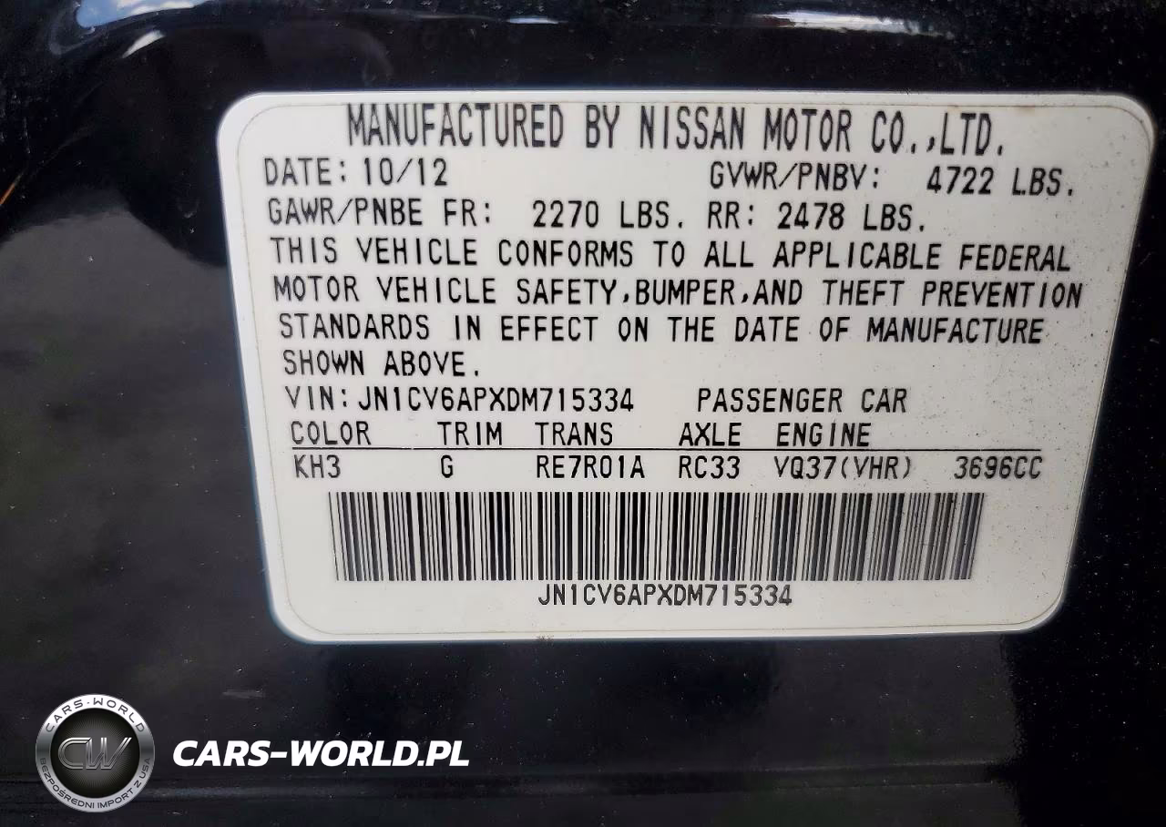 2013 Infiniti G37 Sedan Journey VIN:JN1CV6APXDM715334 - 12