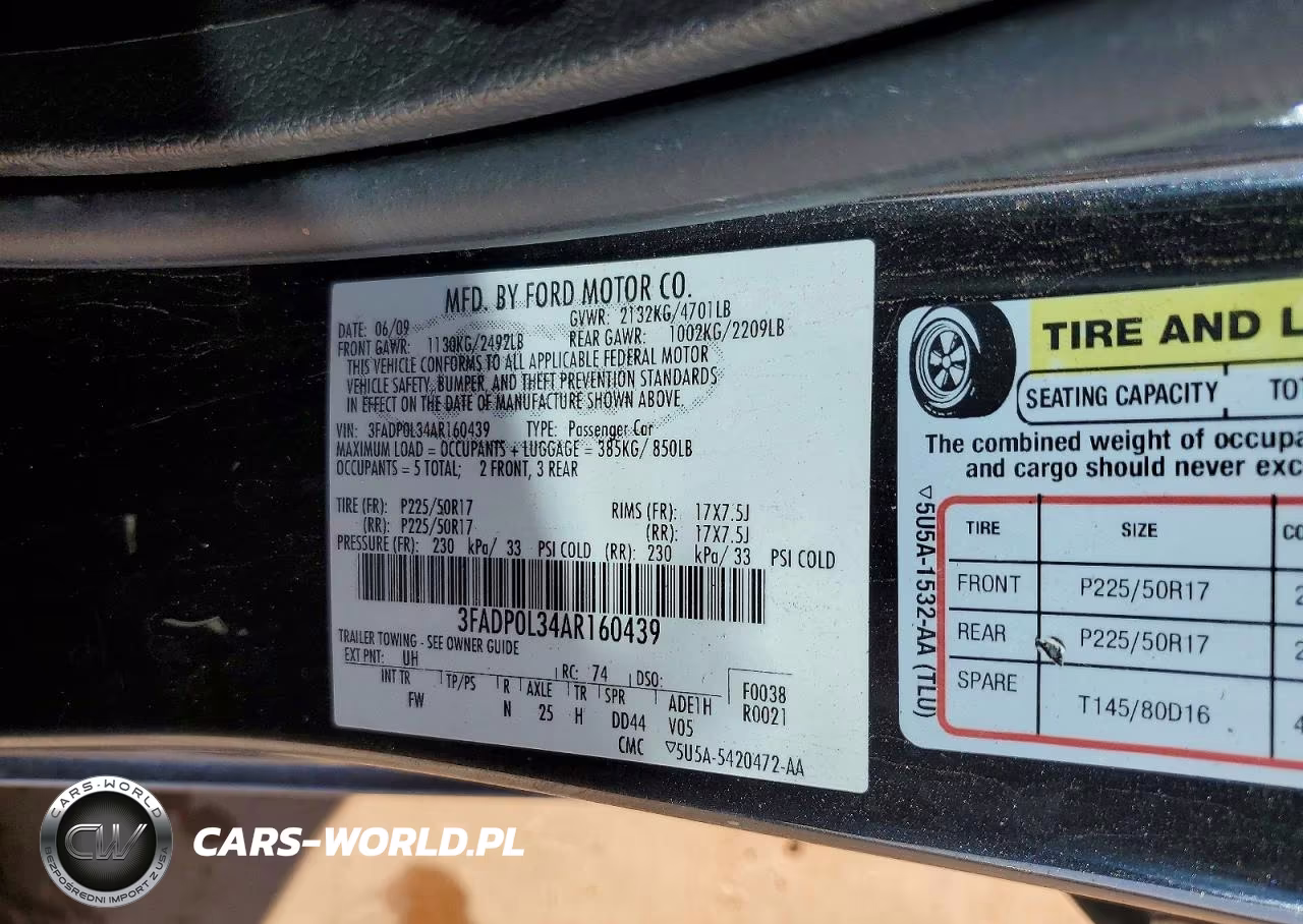 2010 Ford Fusion Hybrid VIN:3FADP0L34AR160439 - 12