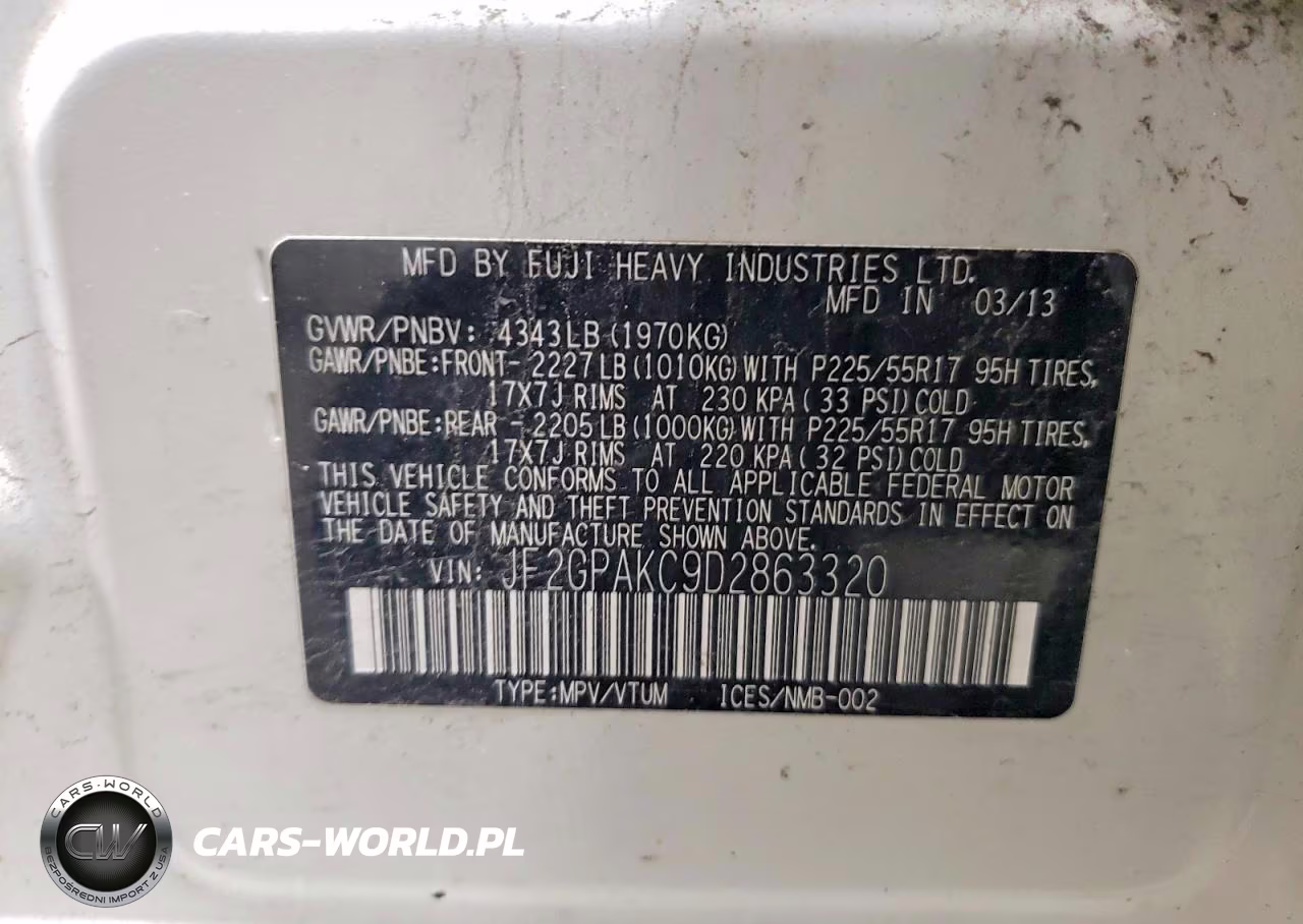 2013 Subaru Xv Crosstrek 2.0 Limited VIN:JF2GPAKC9D2863320 - 14