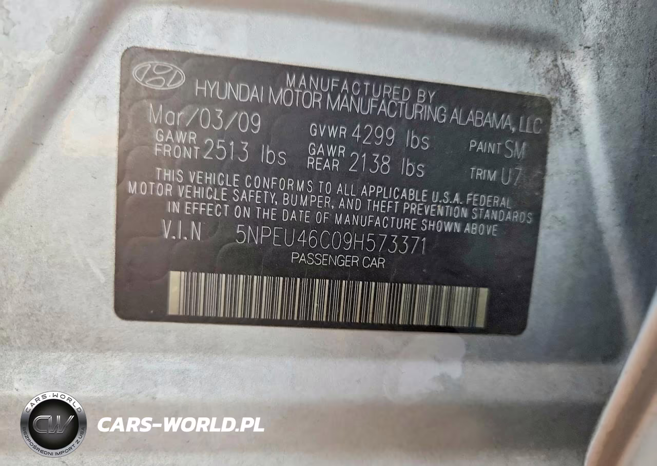 2009 Hyundai Sonata Limited VIN:5NPEU46C09H573371 - 13