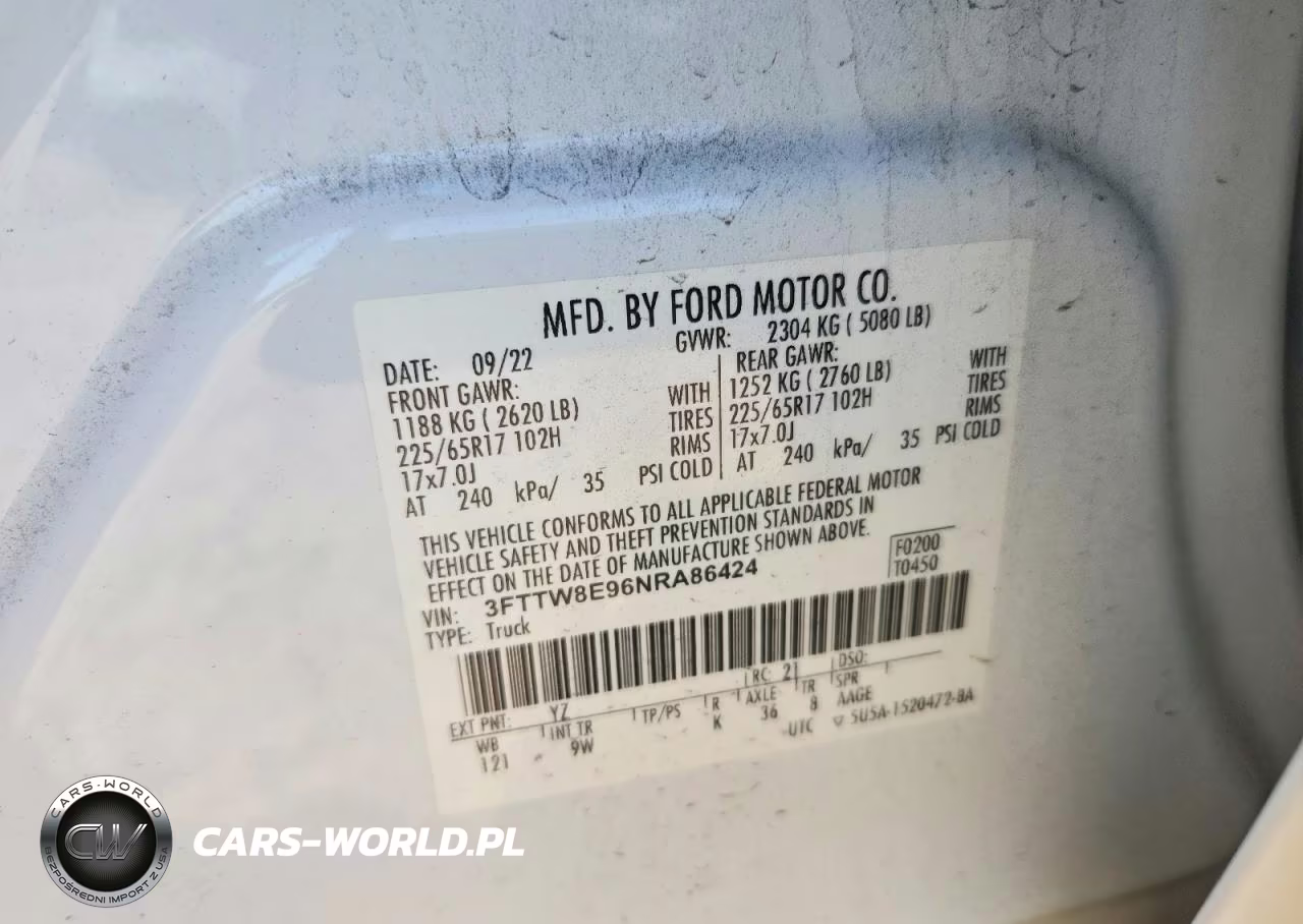 2022 Ford Maverick Xl VIN:3FTTW8E96NRA86424 - 12