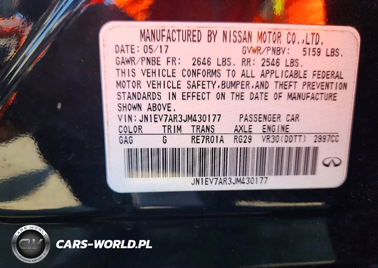 2018 INFINITI Q50 3.0T LUXE VIN:JN1EV7AR3JM430177 - 12