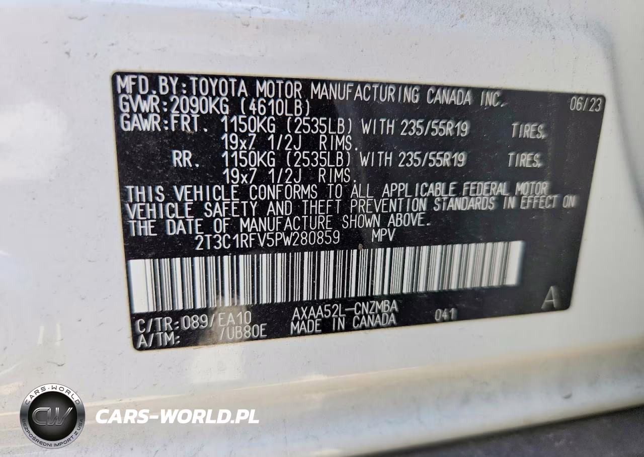 2023 Toyota Rav4 Xle Premium VIN:2T3C1RFV5PW280859 - 13