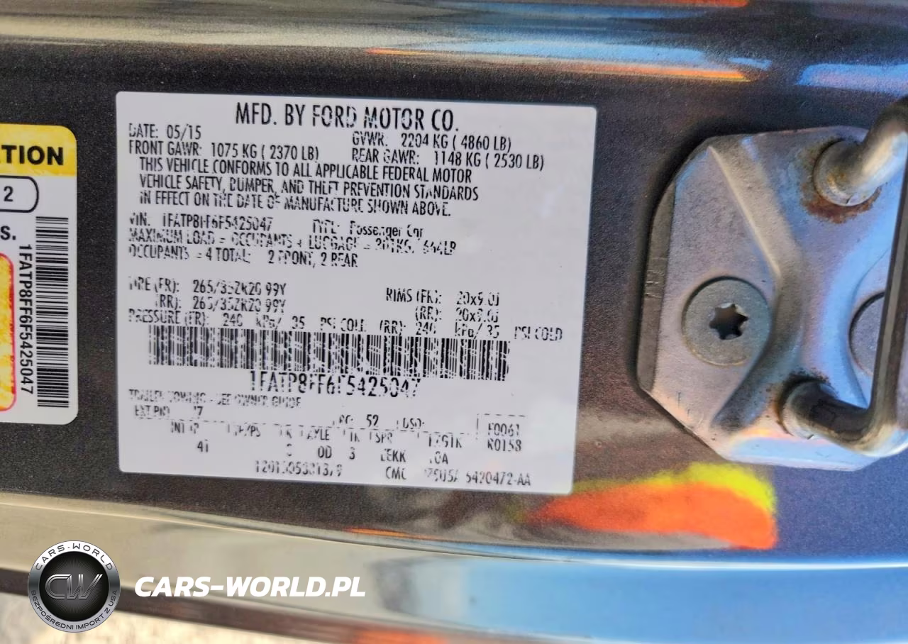2015 Ford Mustang Gt VIN:1FATP8FF6F5425047 - 13
