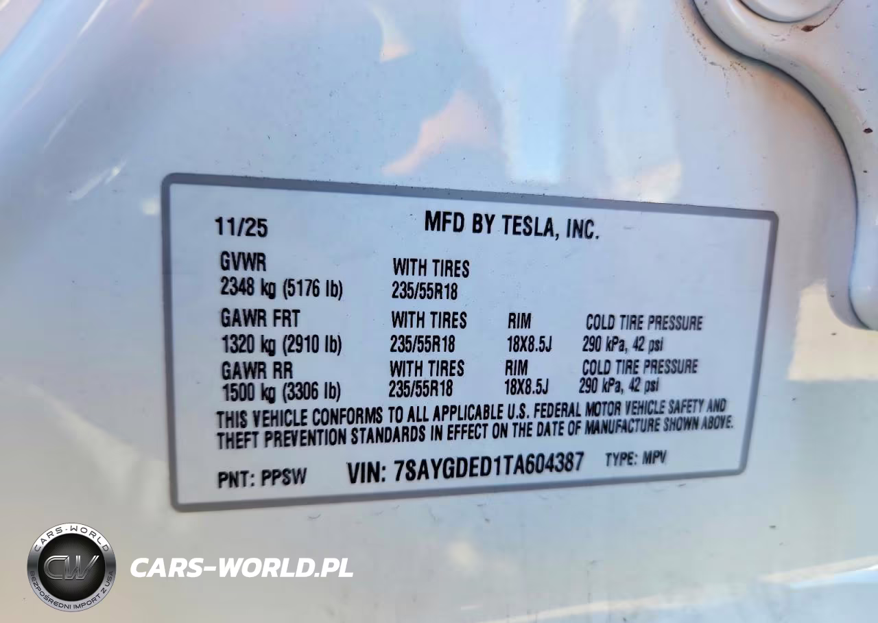 2026 Tesla Model Y VIN:7SAYGDED1TA604387 - 13